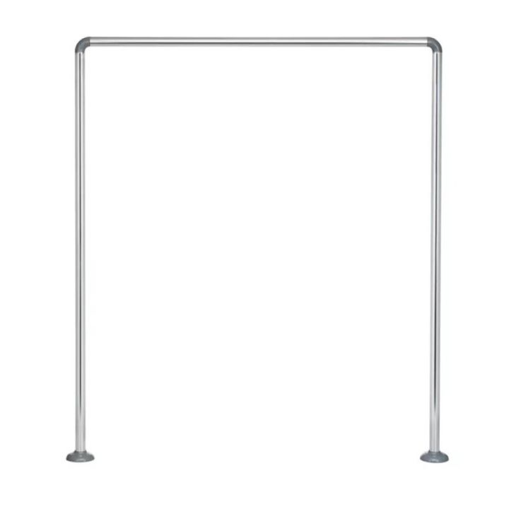 Dušikardinatugi Diaqua Ø 2,2 x 90 x 80 x 90 cm Kroom
