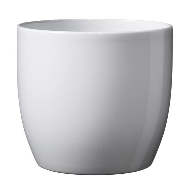 Ümbrispott Basel Ø 16 cm, valge