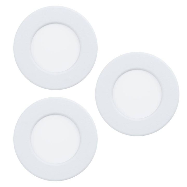 Süvistatavate LED-kohtvalgustite komplekt Eglo Connect.z Fueva 6-Z RGB/CCT Ø 8,8 cm valge