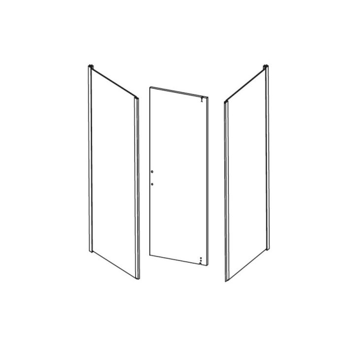 Esiklaasid ja uks Camargue Skärgård läbipaistev