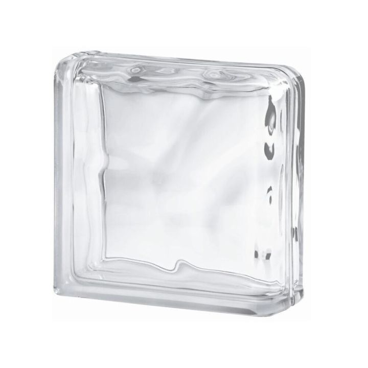 Klaasplokk Pilv nurk värvitu 19 x 19 x 8 cm