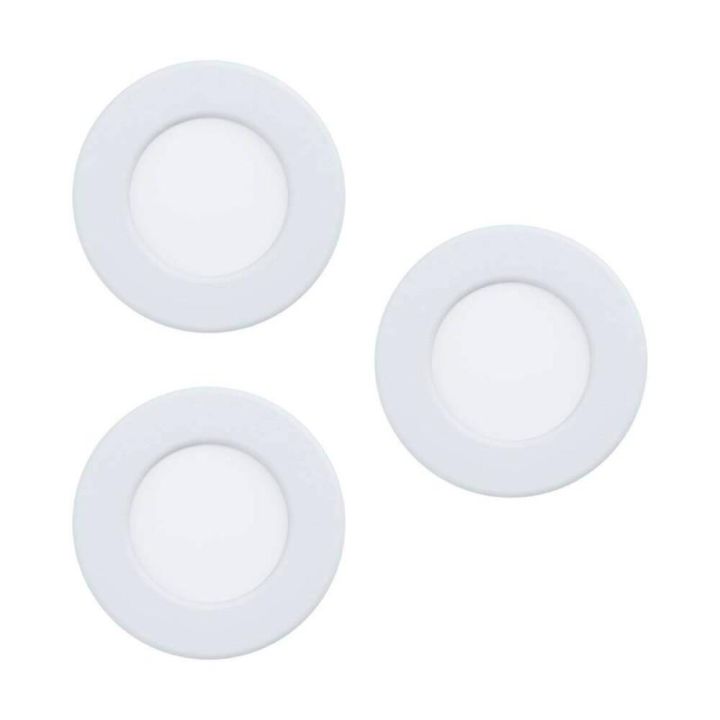 Süvistatavad kohtvalgustid Eglo Fueva 5 LED Ø 86 mm, valge 3-osaline