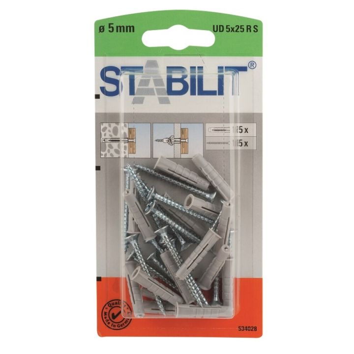 Tüübel kraega Stabilit 5 x 25 mm