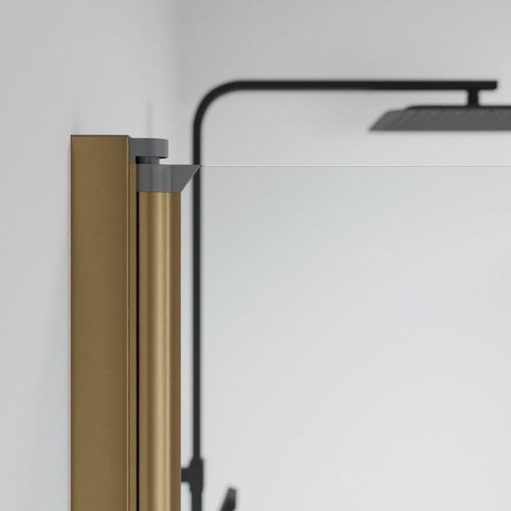 Profiilikomplekt fikseeritud dušiseinale Camargue Skärgård harjatud messing