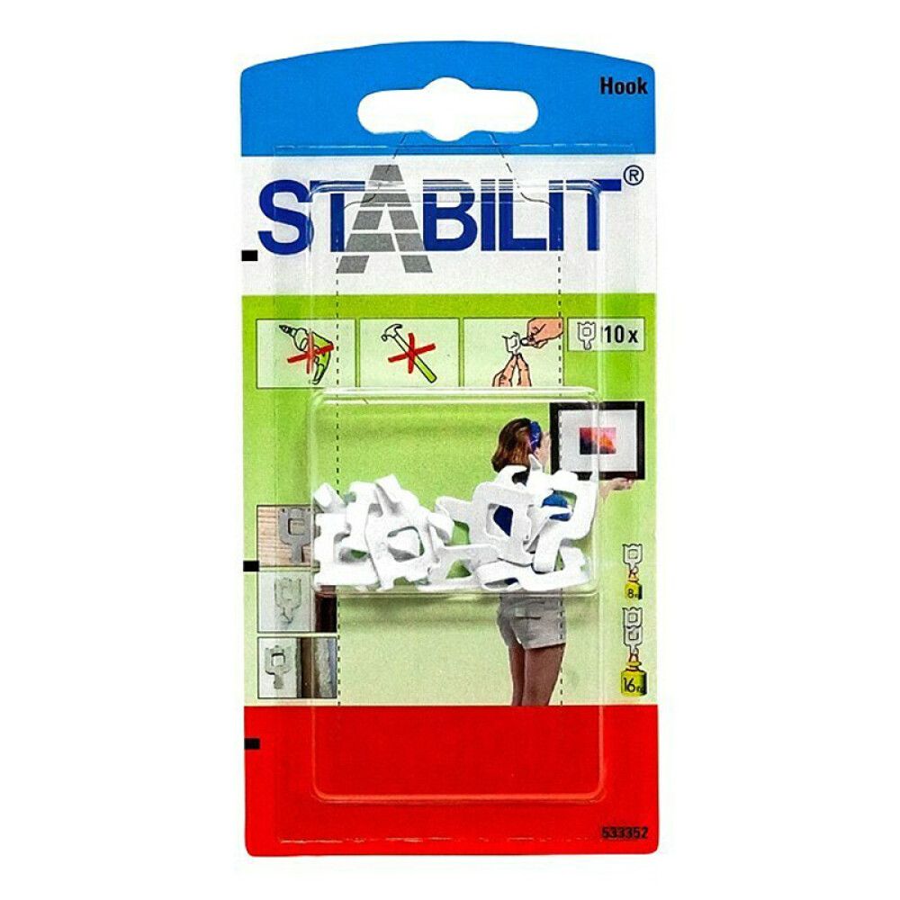 Kipsplaadikonksud Stabilit Fast & Fix 10 tk valge