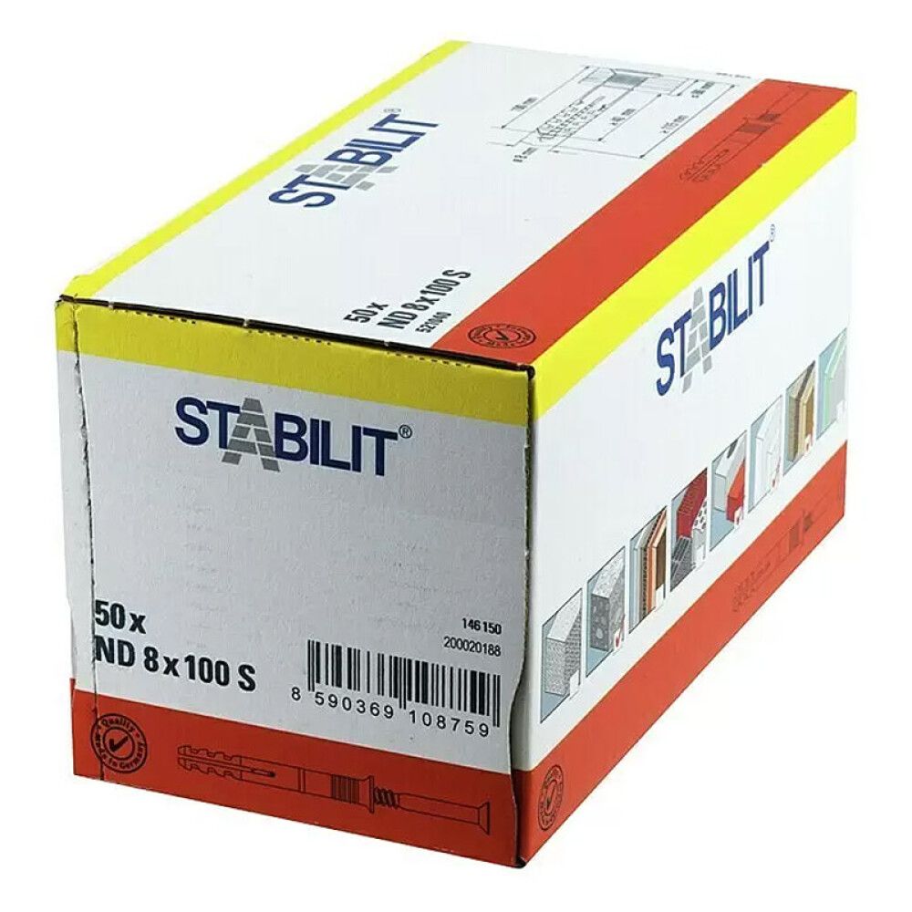 Naeltüübel 8 x 100 mm