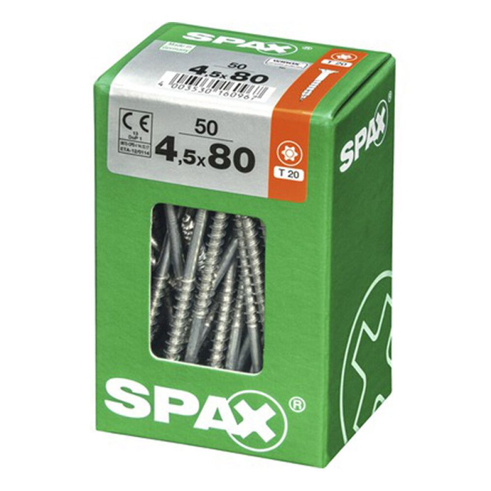 Peitpeakruvi Spax 4,5 x 80 mm