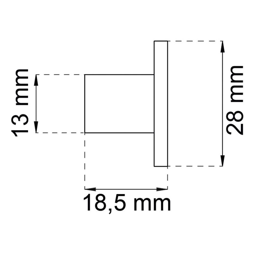 Käepide Habo Charlie ø 28 mm harjatud nikkel