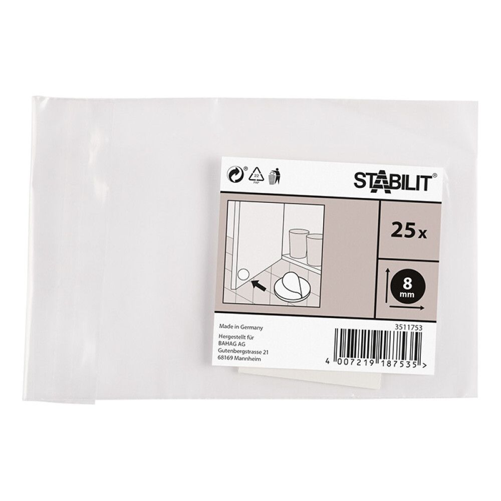Müra ja libisemistõke Stabilir 8 mm 25 tk värvitu