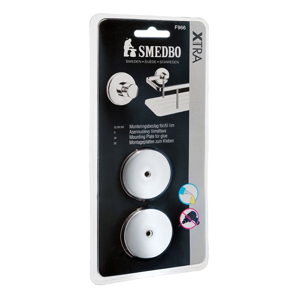 Paigaldusplaat F966 kroomitud läikiv dušikorvile