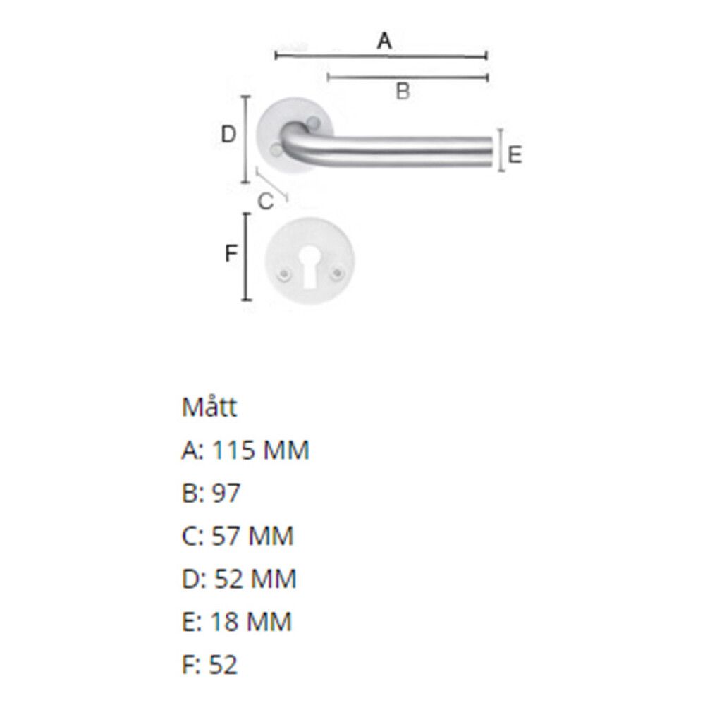 Siseukse link Beslagsboden B235SNS