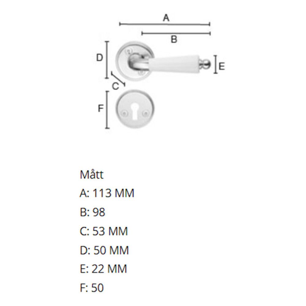 Siseukse link Beslagsboden B279XKNS