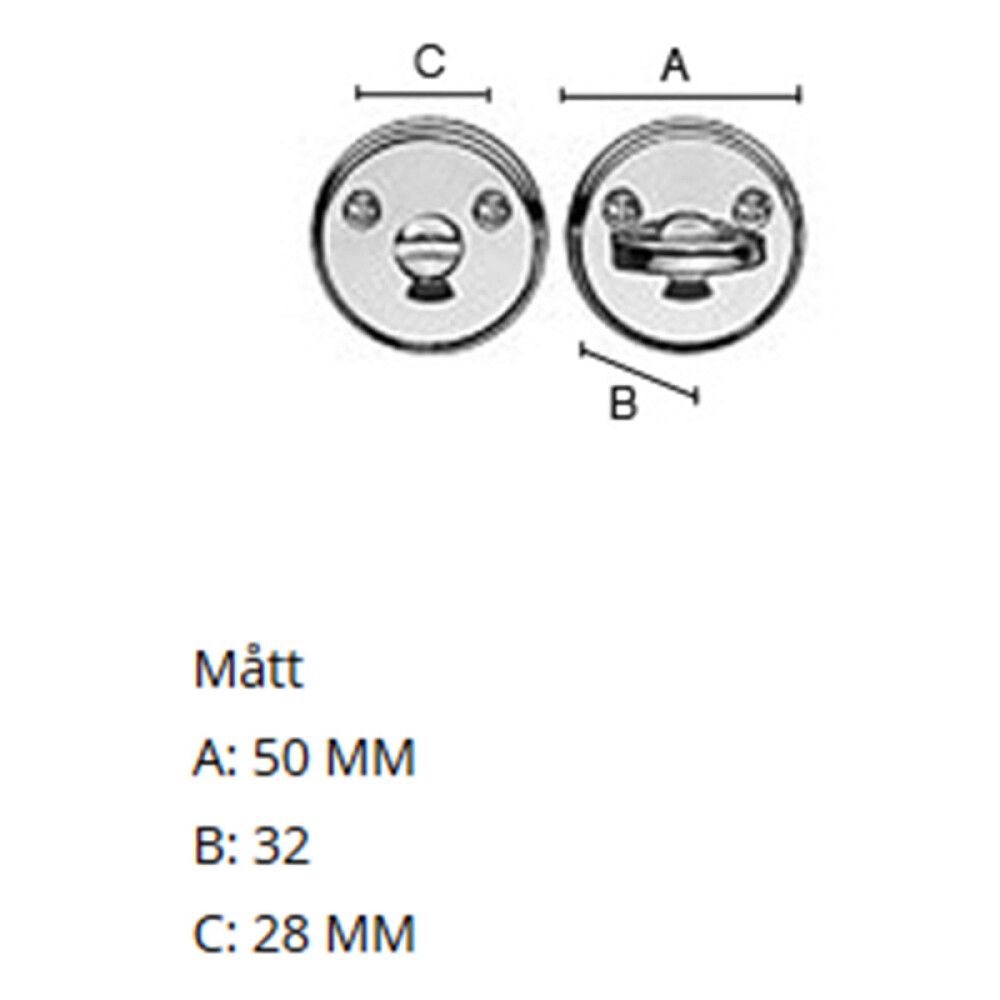 WC lukusti Beslagsboden