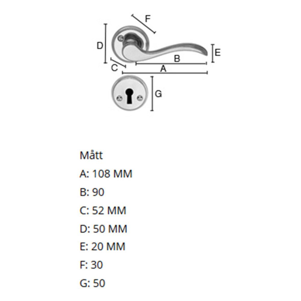 Siseukse link Beslagsboden B276KMNS