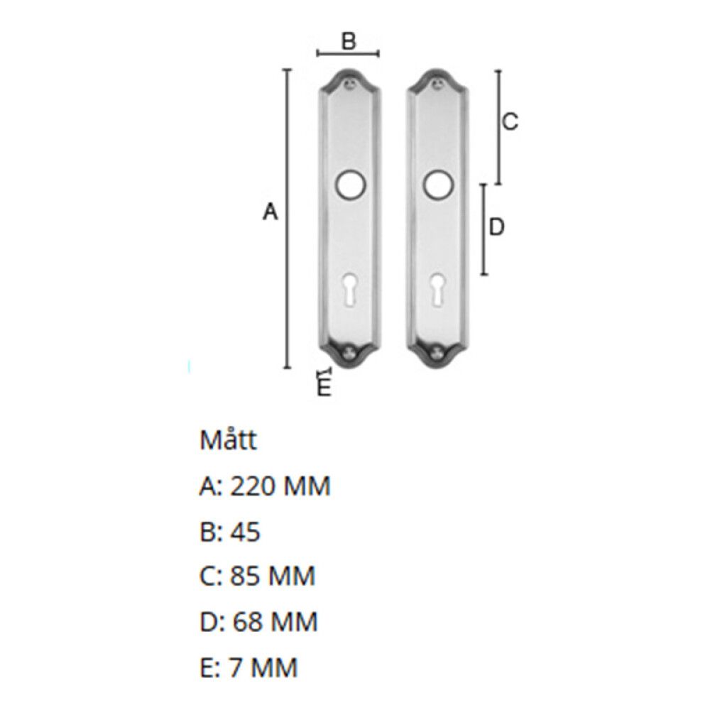 Pikk lukukilp Beslagsboden B700P