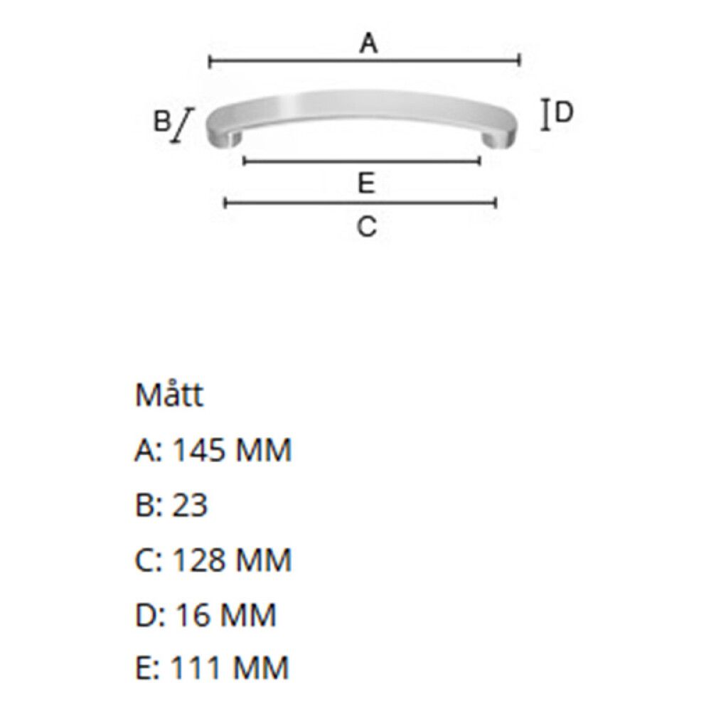 Käepide Beslagsboden Modern 145 mm harjatud nikkel