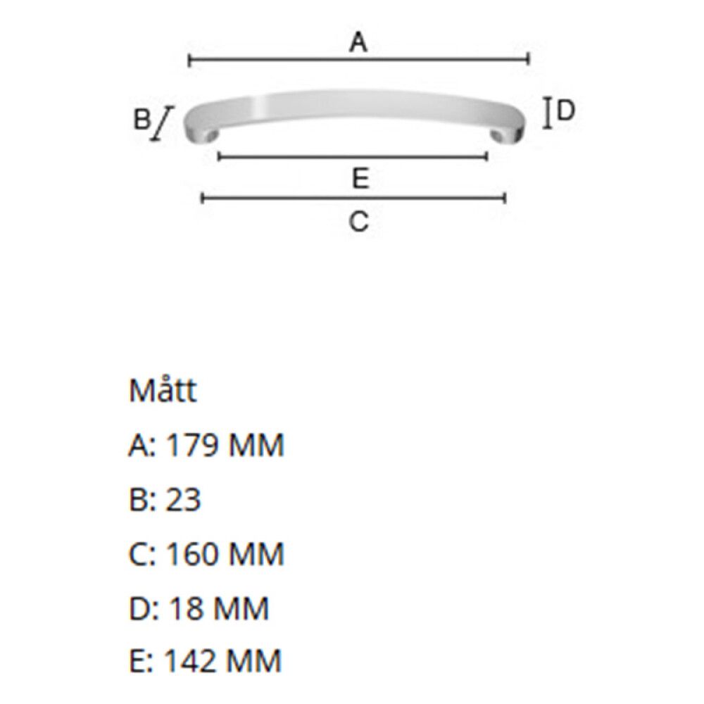 Käepide Beslagsboden Modern 179 mm harjatud nikkel