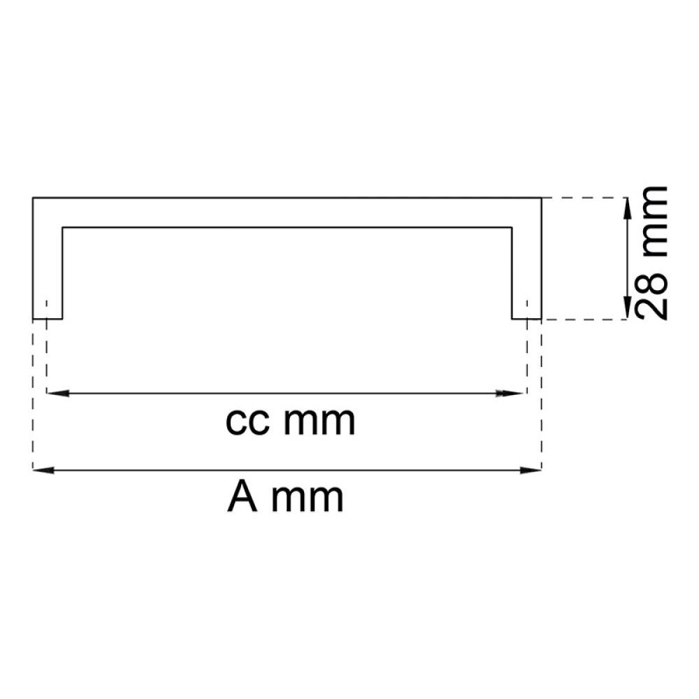 Käepide Habo Tove 105 x 28 mm harjatud nikkel