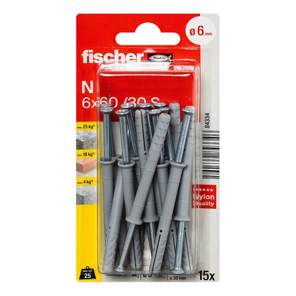 Naeltüübel 6 x 60 mm