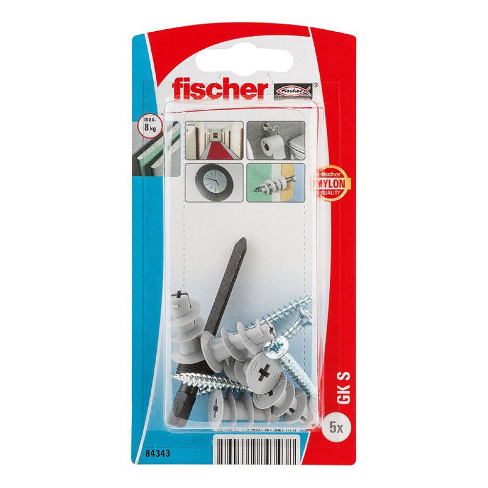 Kipsplaaditüübel ja kruvi