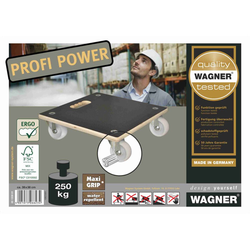 Transpordialus Wagner 38 x 38 cm 250 kg