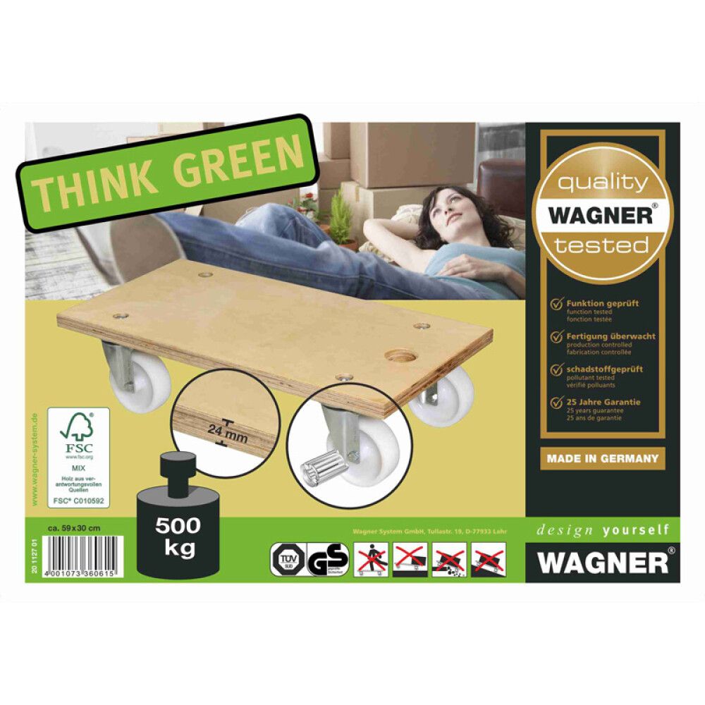 Transpordialus Wagner 59 x 30 x 14,5 cm 500 kg