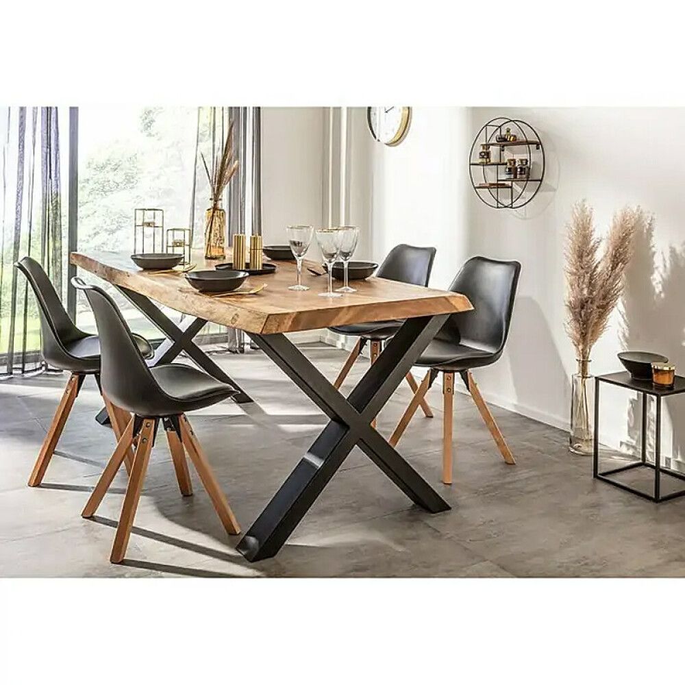 Lauajalad mustad X-kujulised 2 tk