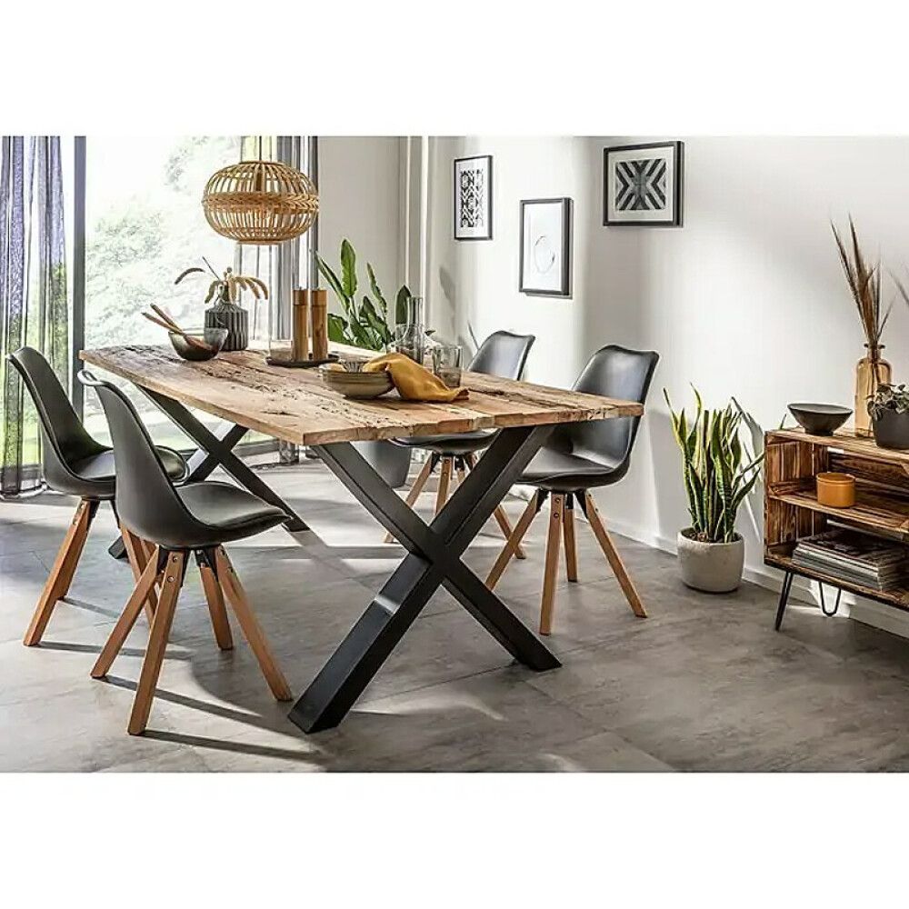 Lauajalad mustad X-kujulised 2 tk