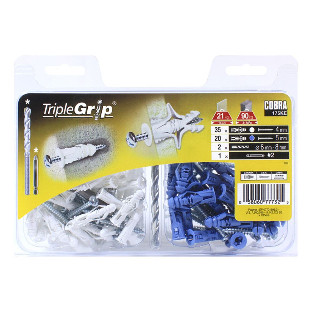 S-tüüblite komplekt Cobra 175K 40 tk