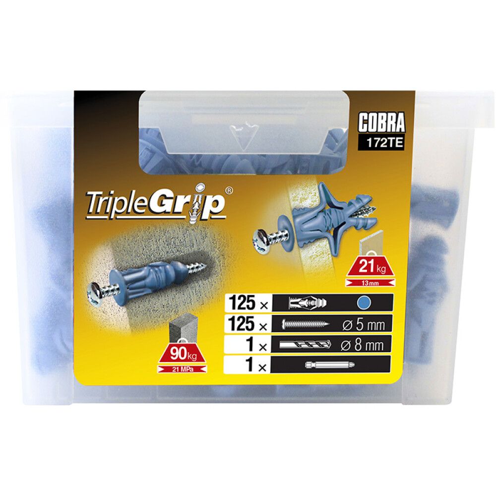 S-tüüblite komplekt Cobra 172TE 125 tk