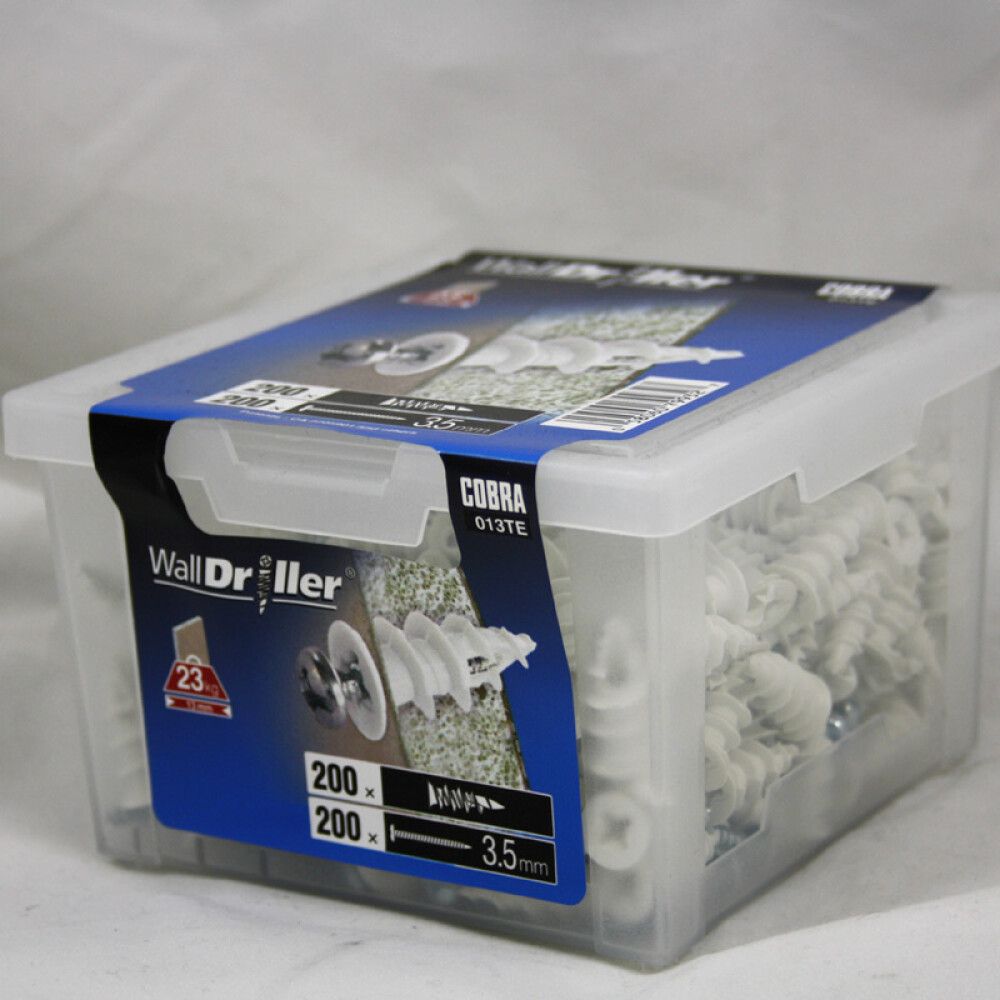 Kipsplaaditüübel Cpbra 013T valge 200 tk