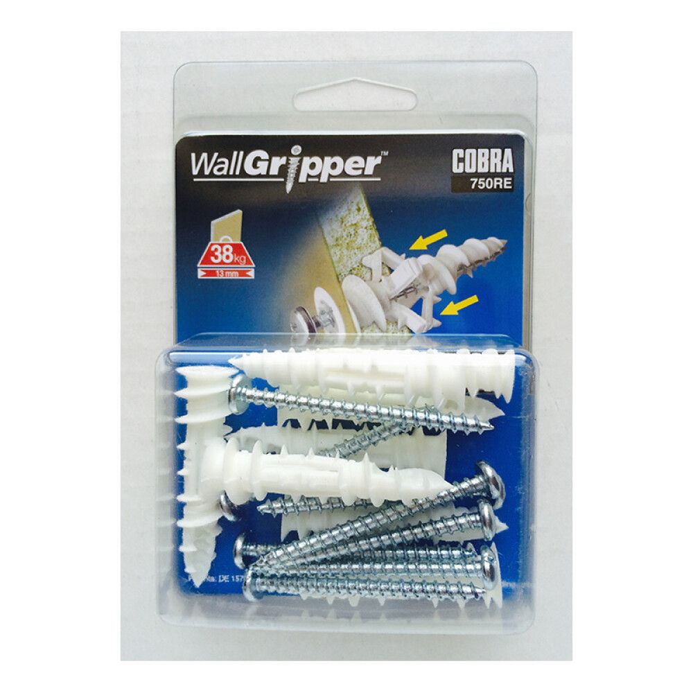 Kipsitüübel kruviga 4 mm 8 tk