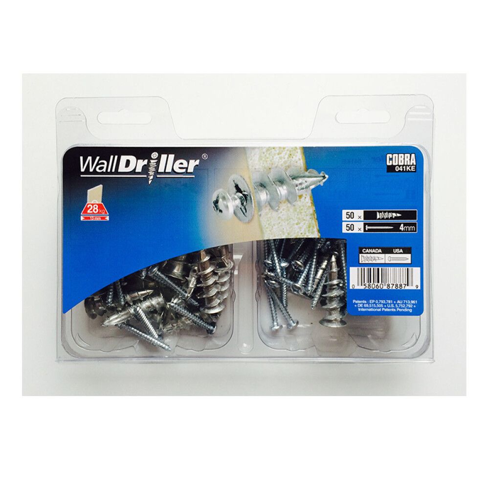 Kipsitüübel Zn 3,5 mm 50 tk