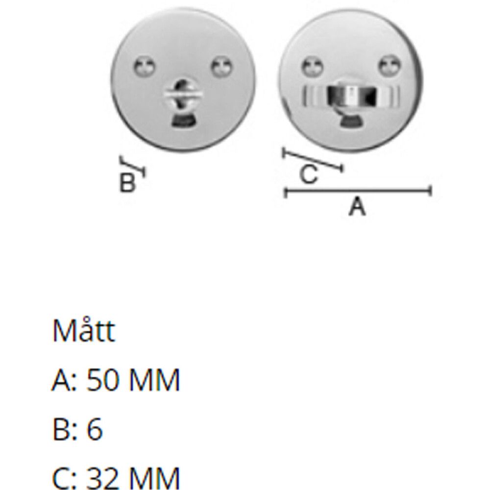 WC lukusti Beslagsboden B881B mattmust
