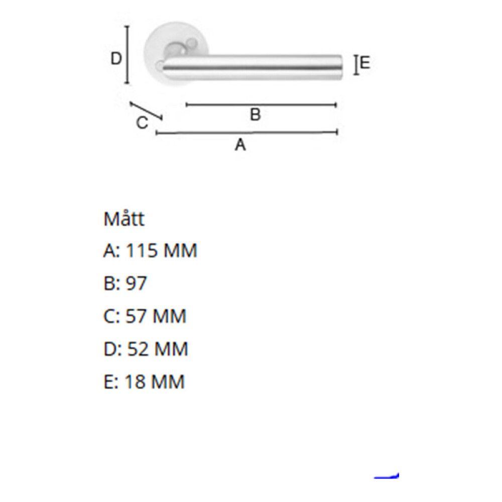 Siseukse link Beslagsboden B236BNS must