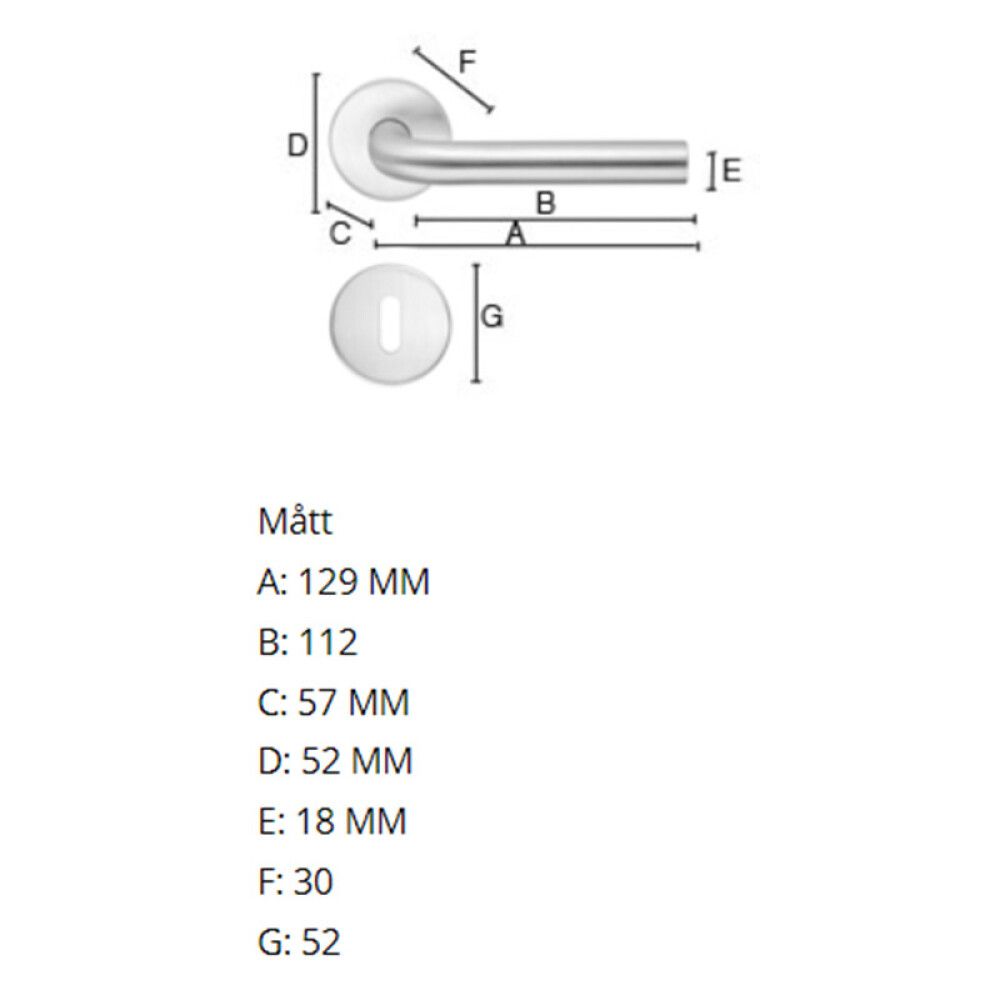 Siseukse link Beslagsboden B912SN