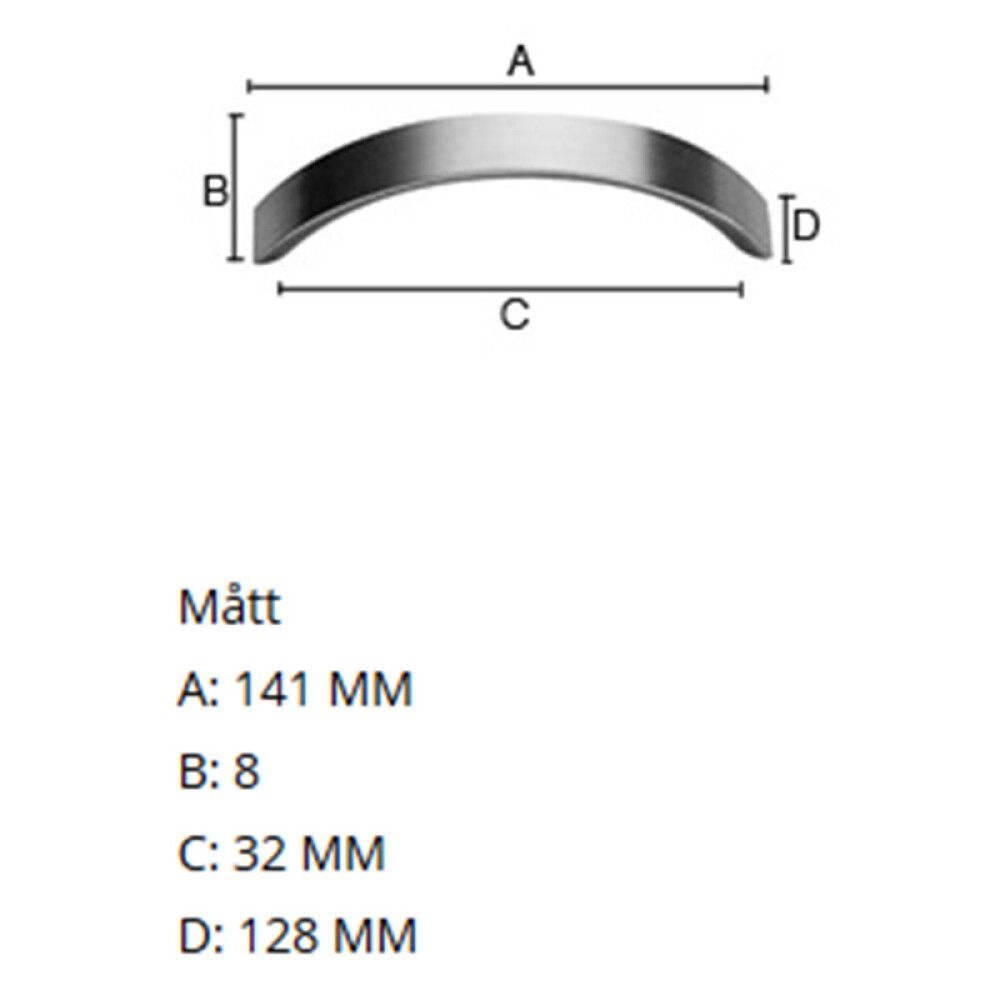 Käepide Beslagsboden Modern 141 mm harjatud nikkel