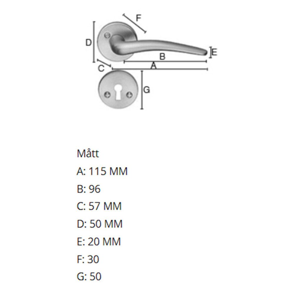 Siseukse link Beslagsboden B284KMNS