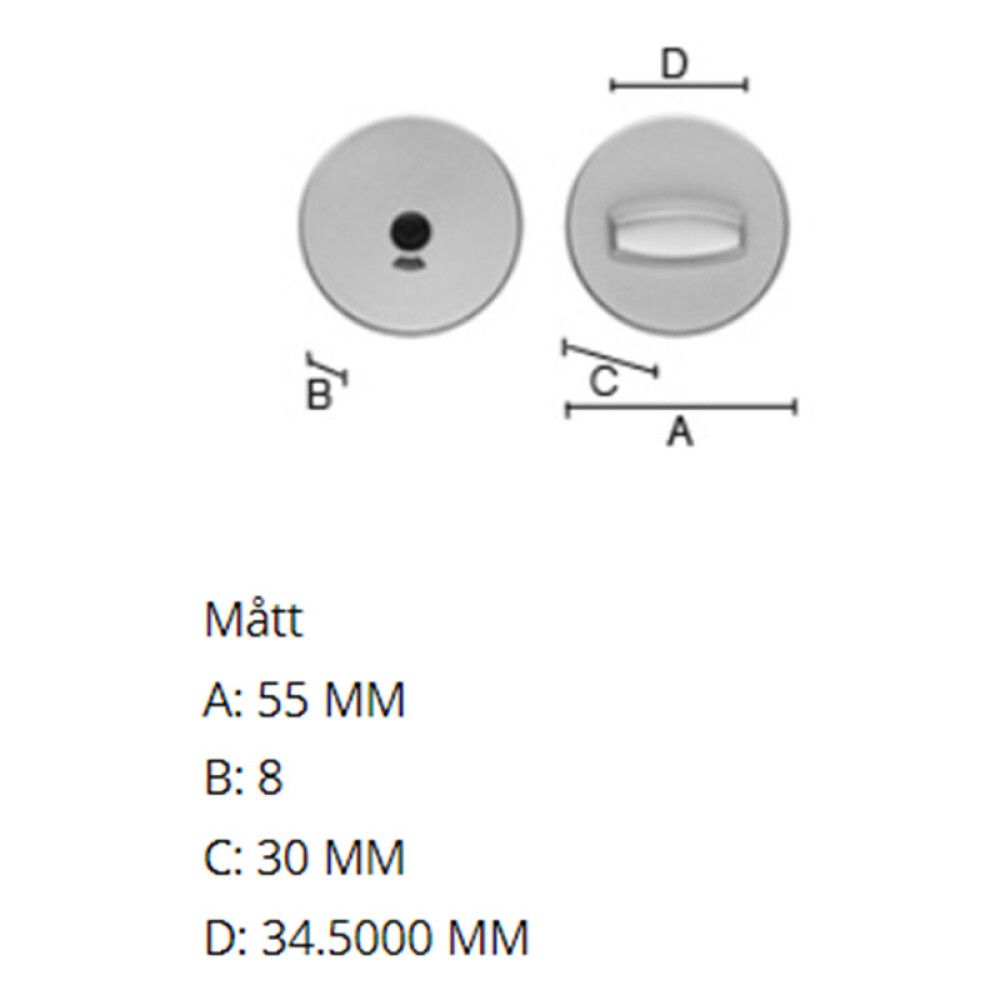 WC lukusti Beslagsboden