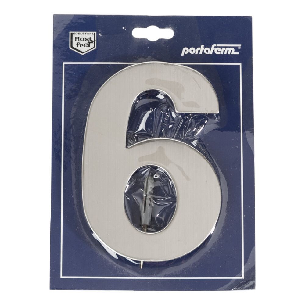 Majanumber Portaferm 6 harjatud roostevaba teras