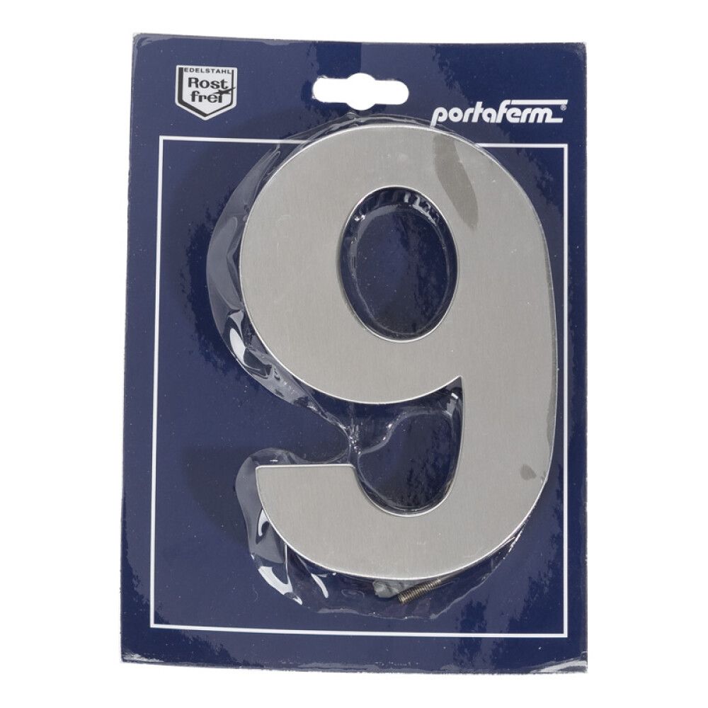 Majanumber Portaferm 9 harjatud roostevaba teras