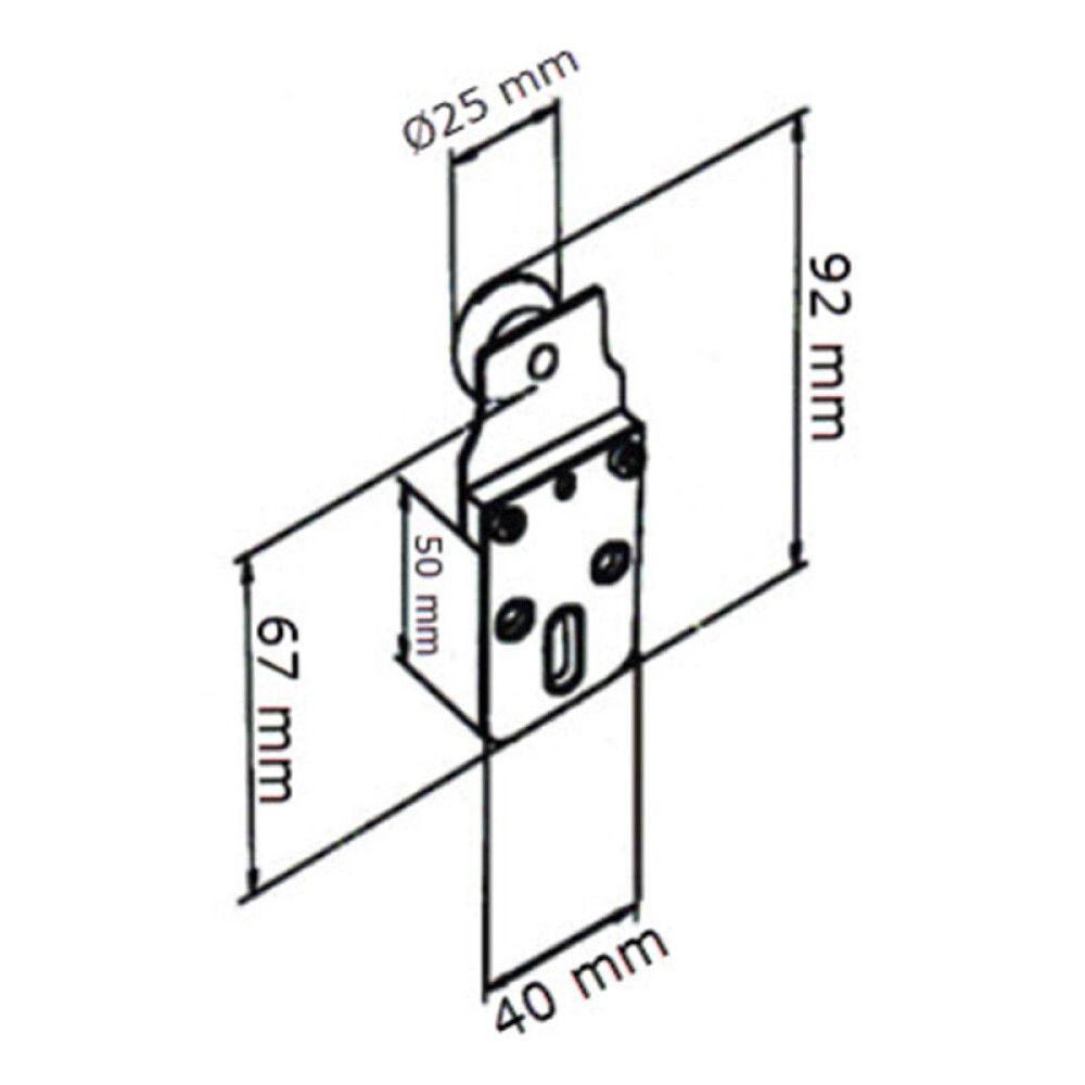 Lükandukse kinnituskomplekt max kuni 28 kg