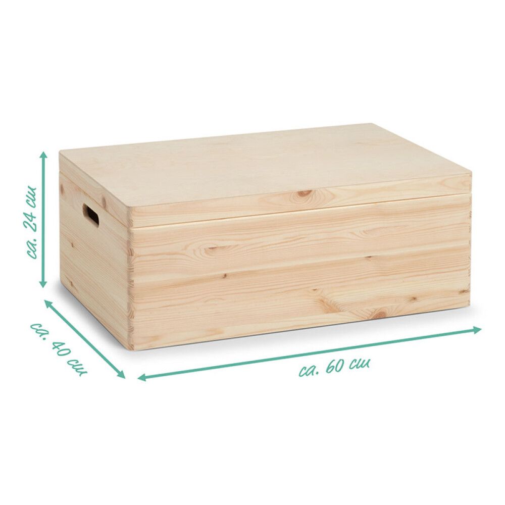 Puidust kast Zeller kaanega 60 x 40 x 24 cm