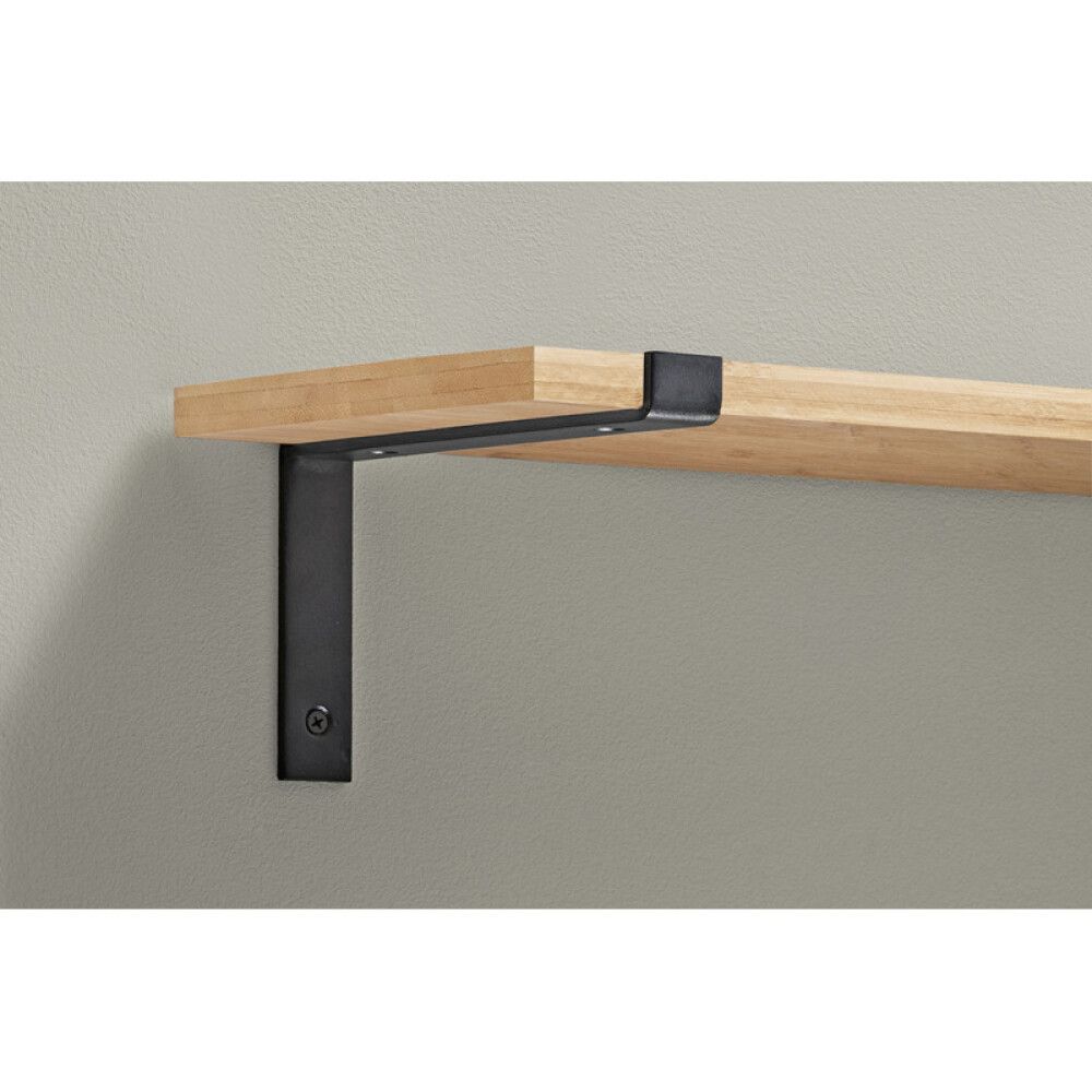 Riiulikandur Lip must 260 x 130 x 30 mm