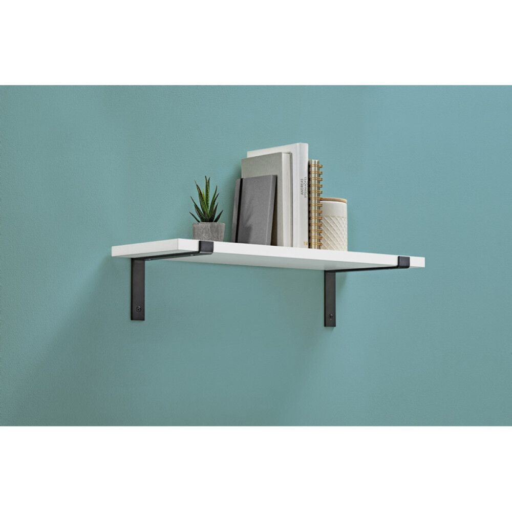 Riiulikandur Lip must 260 x 130 x 30 mm