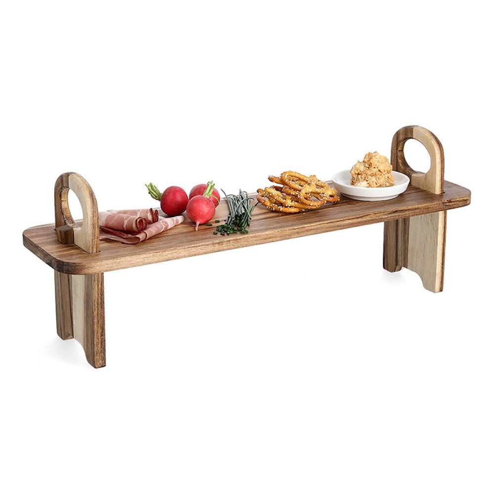 Serveerimisalus jalgadel Zeller acacia 59 x 16 x 22 cm