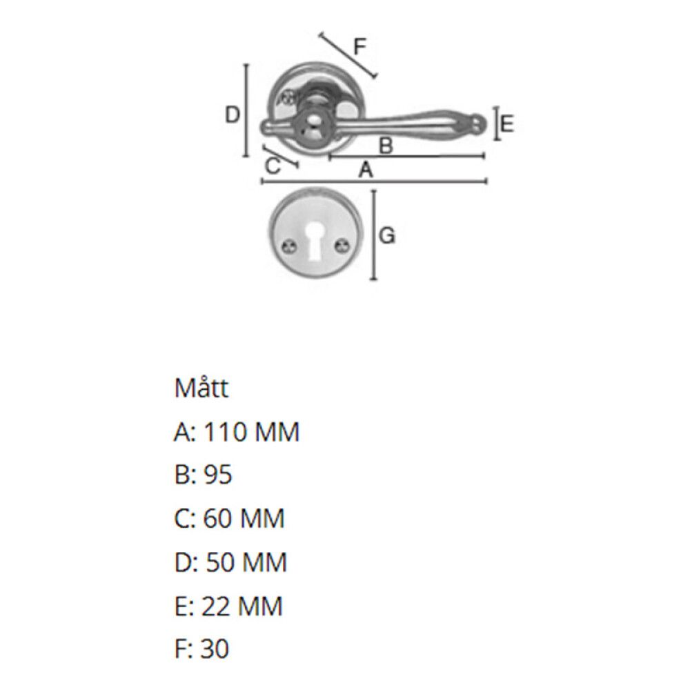 Siseukse link Beslagsboden B274PNS