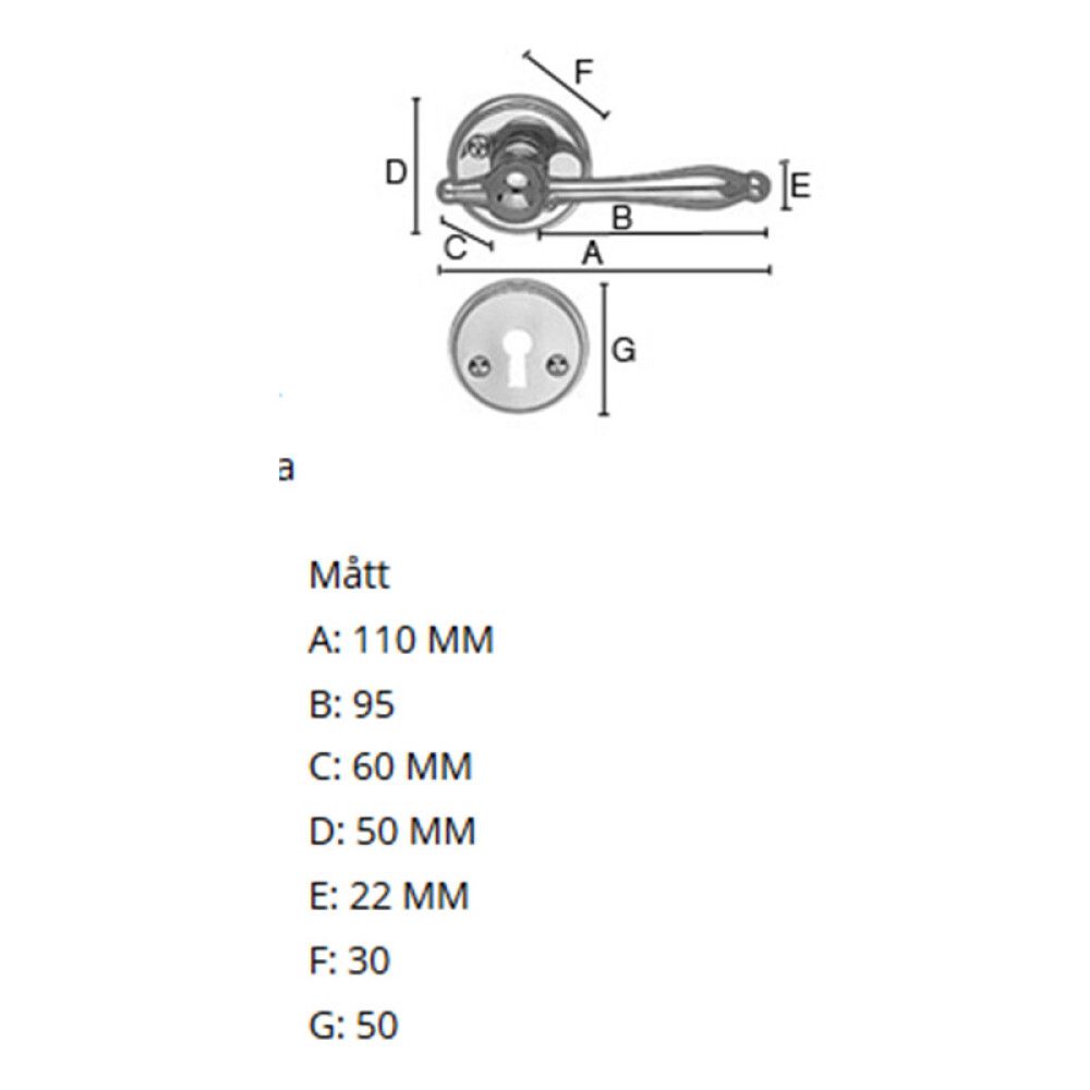 Siseukse link Beslagsboden B275XPNS