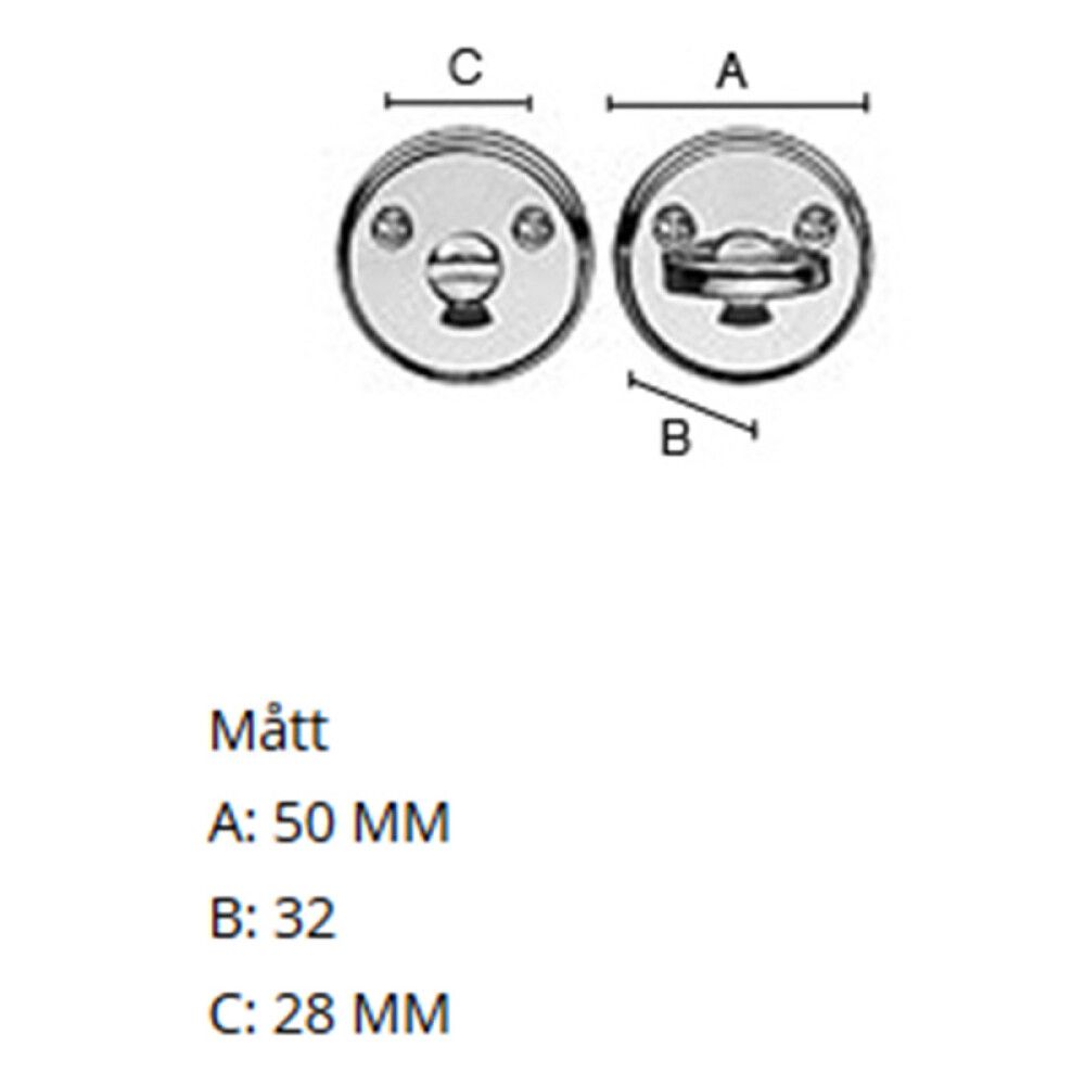 WC lukusti Beslagsboden