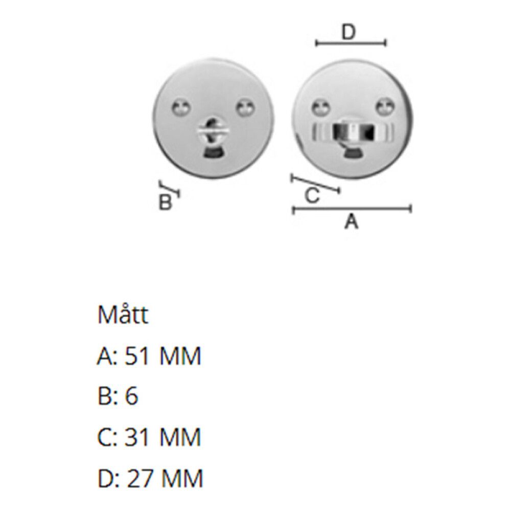 WC lukusti Beslagsboden B810KM